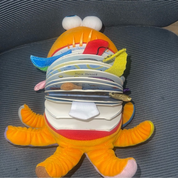 October The Octopus Plush Book Matthew Van Fleet Orange Multi Fold Out Pieces - Picture 14 of 14